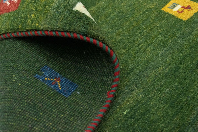 Perski dywan - Nomadyczny - 120 x 80 cm - zielona