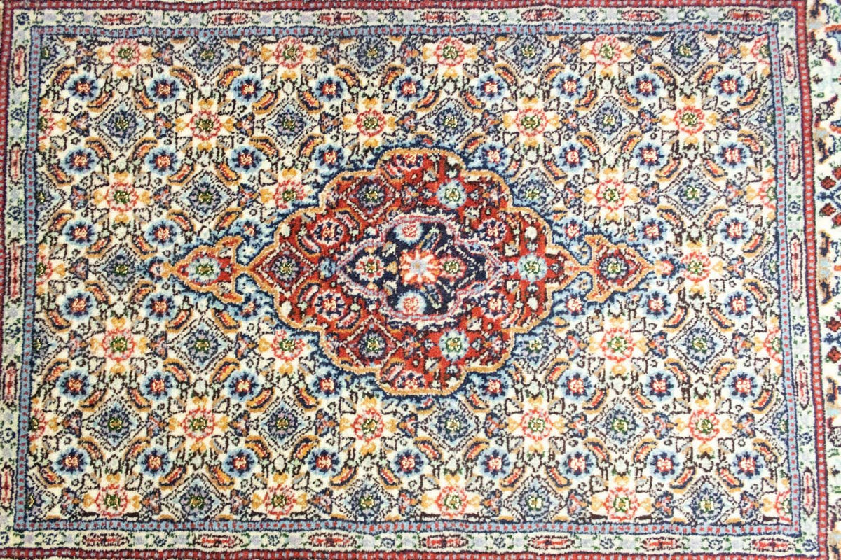 Dywan perski - Klasyczny - 105 x 80 cm - niebieski