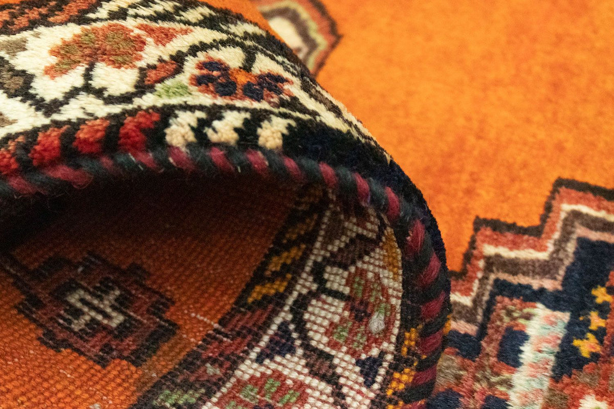 Perski dywan - Nomadyczny - 145 x 70 cm - pomarańczowy