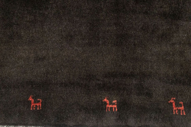 Dywan Gabbeh - perski - 130 x 85 cm - niebieski