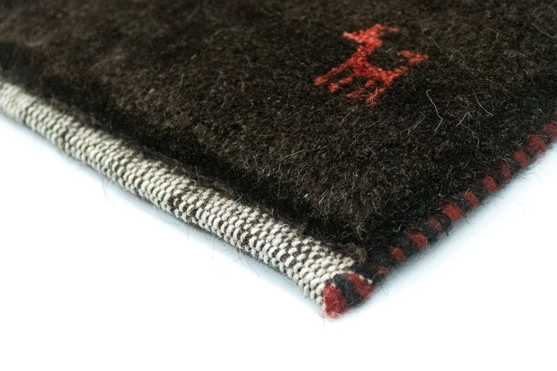 Dywan Gabbeh - perski - 130 x 85 cm - niebieski