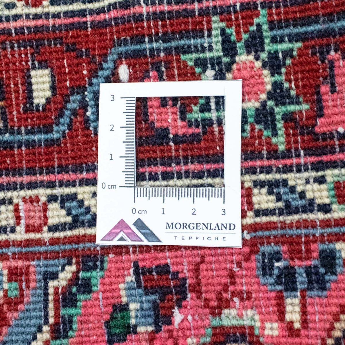 Dywan perski - Bijar - 90 x 73 cm - niebieski