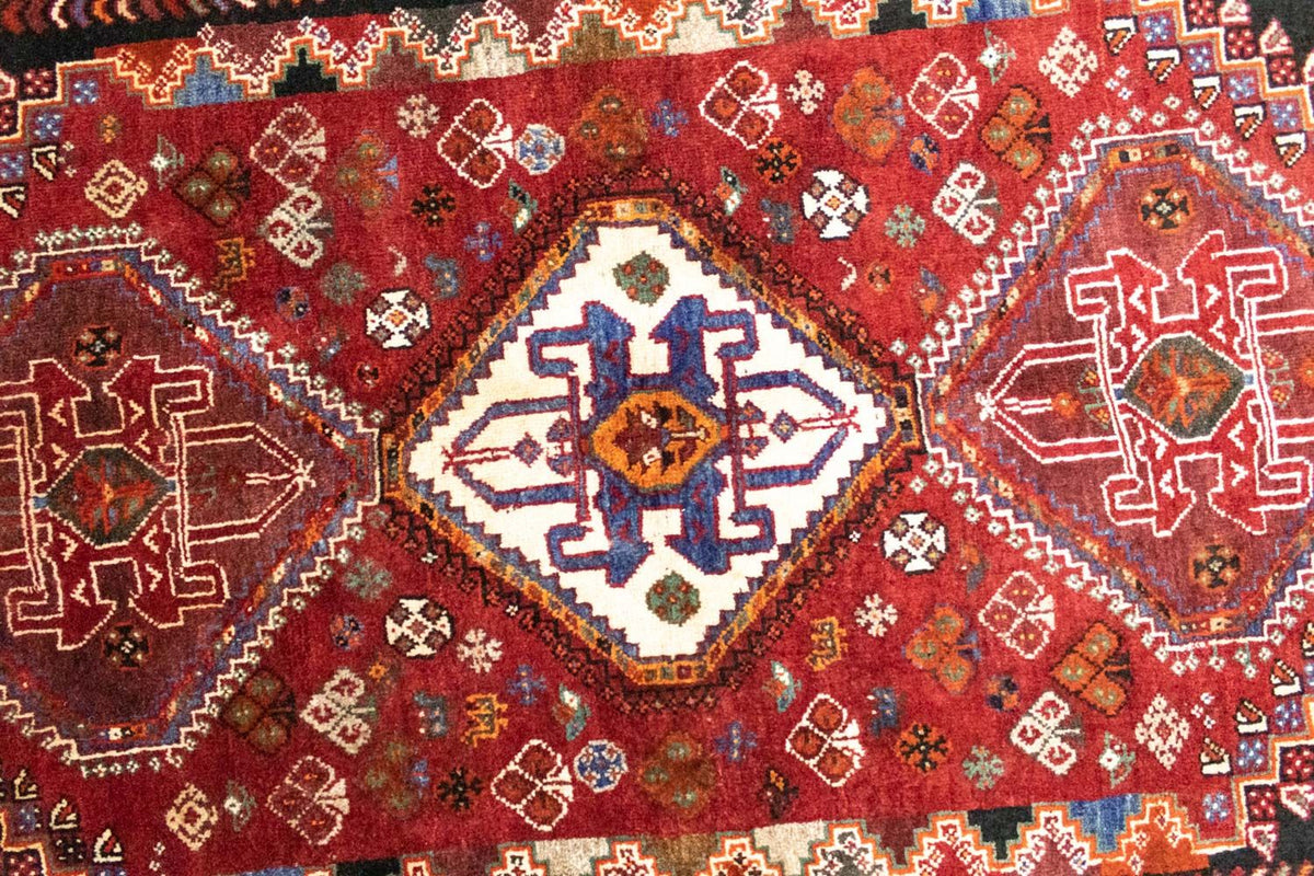 Perski dywan - Nomadyczny - 170 x 114 cm - czerwony