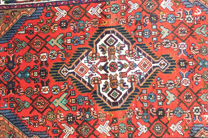 Perski dywan - Nomadyczny - 122 x 85 cm - czerwony