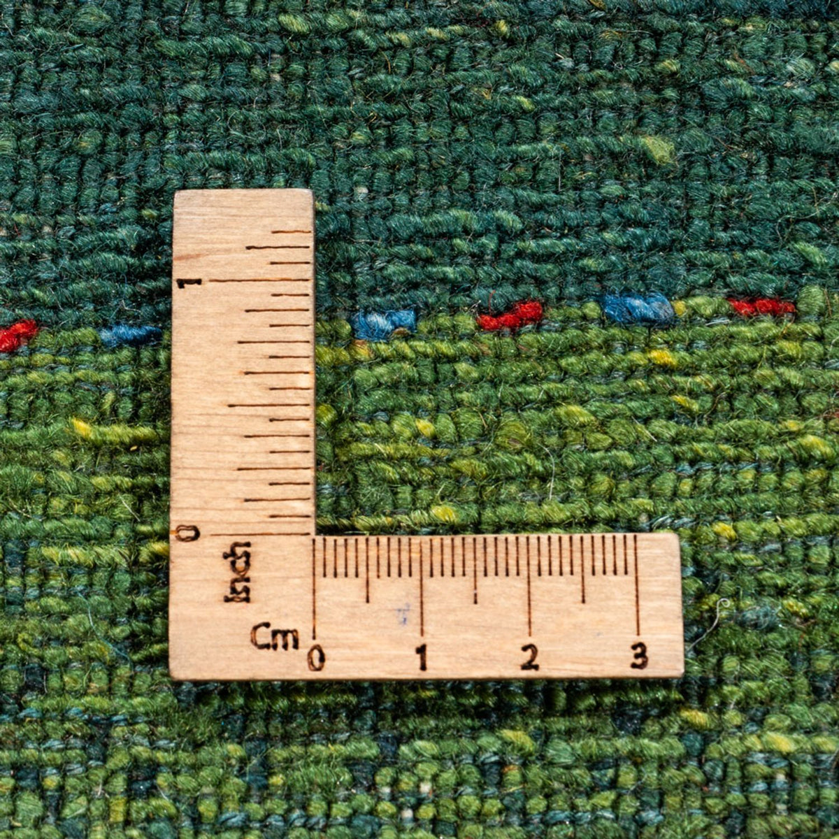 Dywan Gabbeh - Loribaft Perski - 245 x 175 cm - zielona