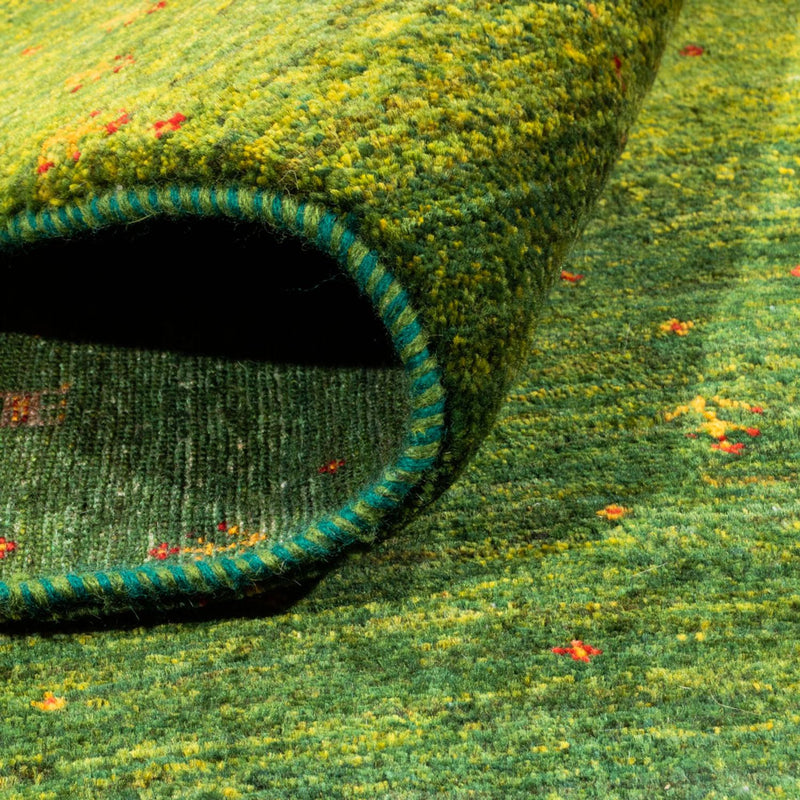 Dywan Gabbeh - Loribaft Perski - 238 x 172 cm - zielona