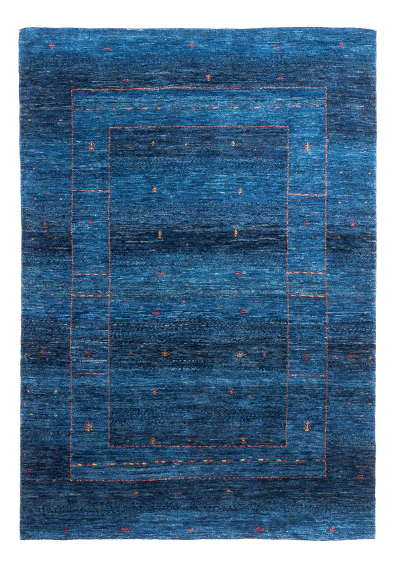 Dywan Gabbeh - Loribaft Perski - 174 x 120 cm - niebieski