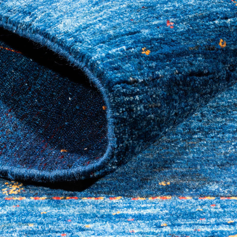 Dywan Gabbeh - Loribaft Perski - 174 x 120 cm - niebieski