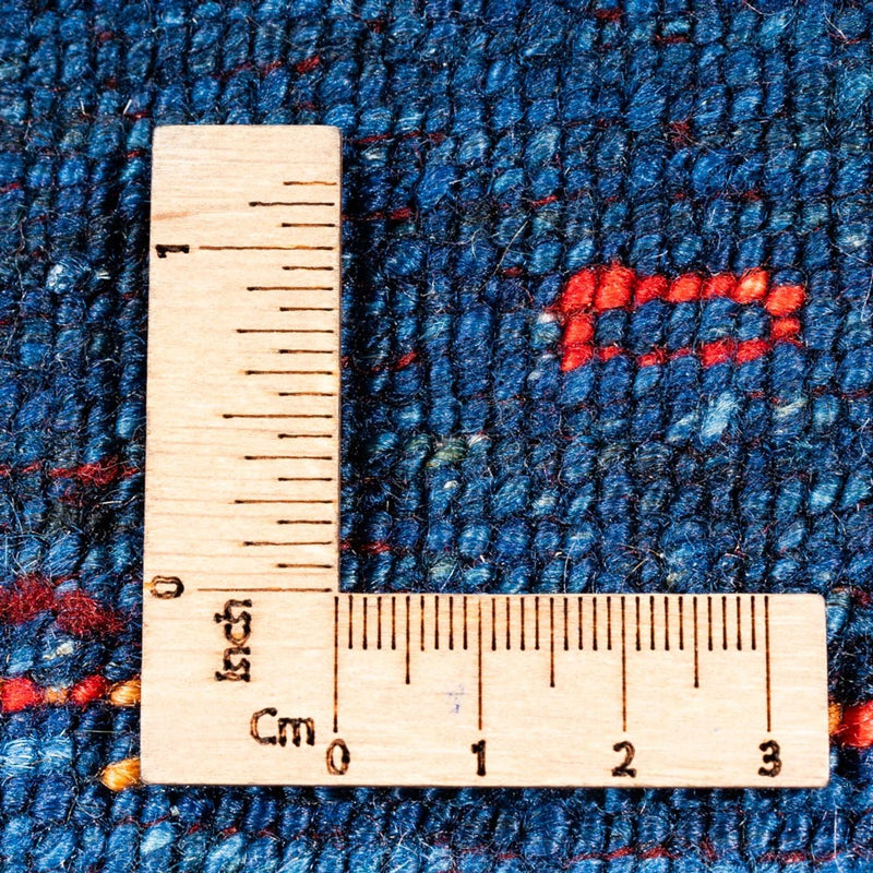 Dywan Gabbeh - Loribaft Perski - 174 x 120 cm - niebieski