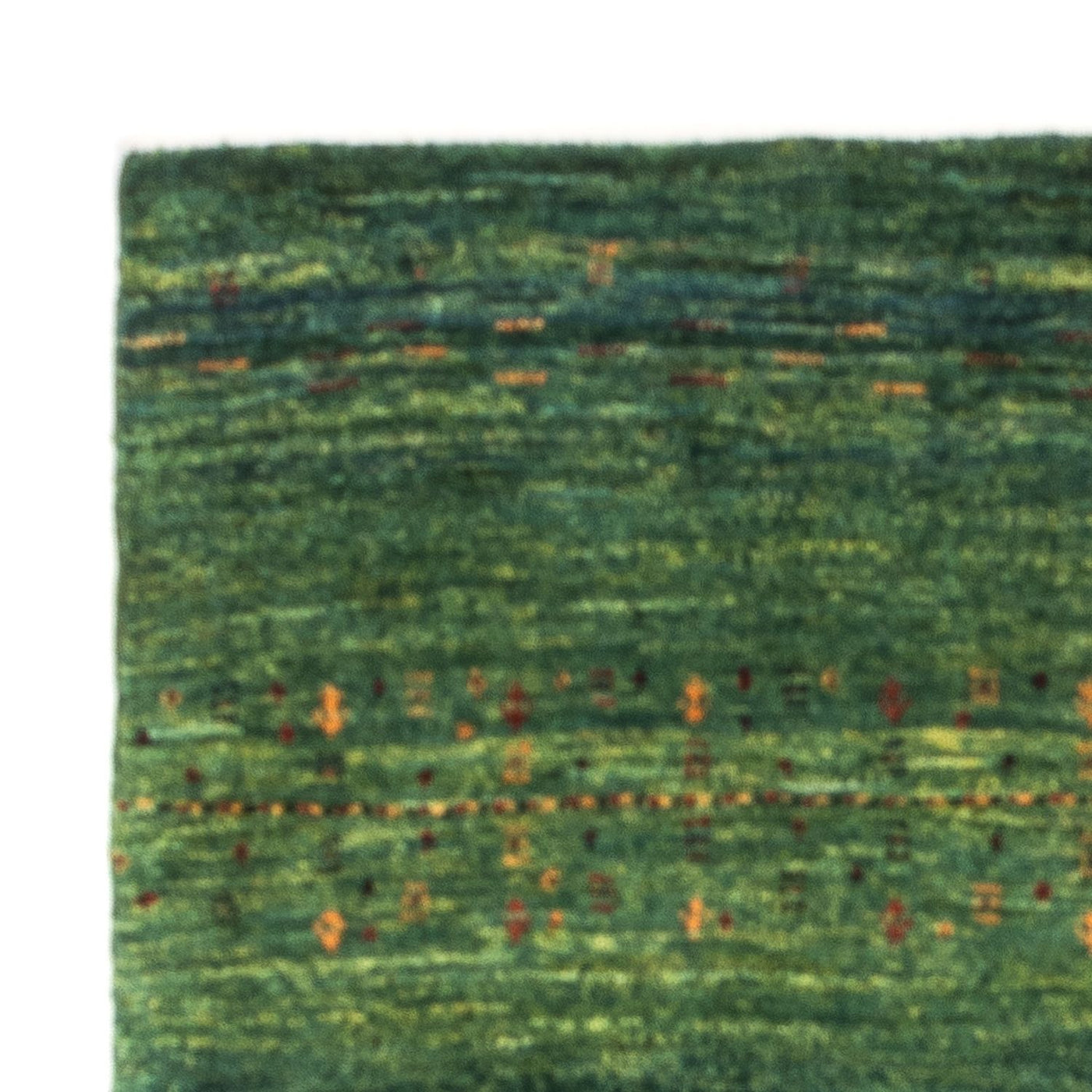 Dywan Gabbeh - Loribaft Perski - 139 x 99 cm - zielona