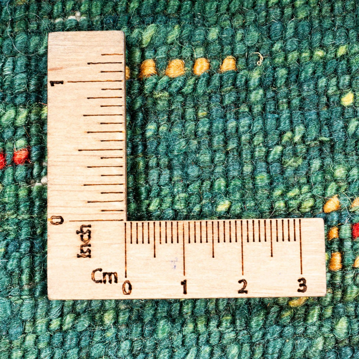 Dywan Gabbeh - Loribaft Perski - 139 x 99 cm - zielona