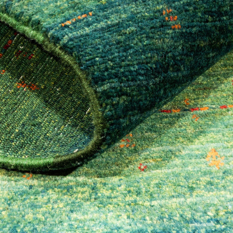 Dywan Gabbeh - Loribaft Perski - 152 x 107 cm - zielona