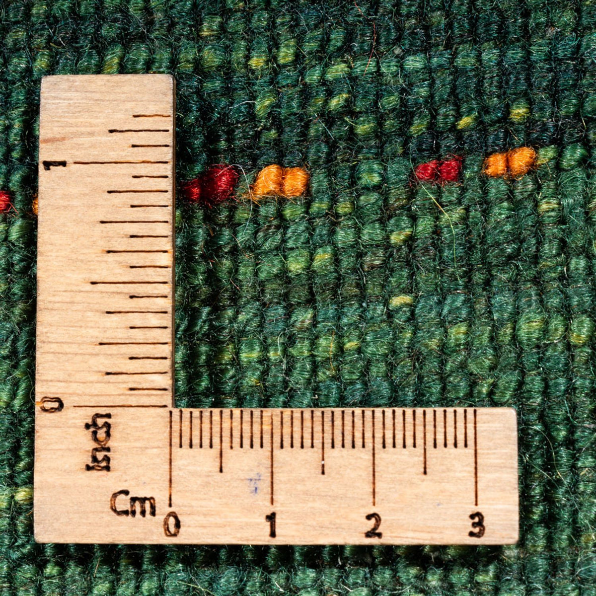 Dywan Gabbeh - Loribaft Perski - 241 x 162 cm - zielona