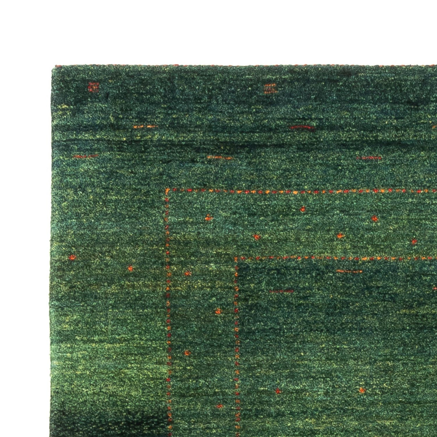 Dywan Gabbeh - Loribaft Perski - 164 x 110 cm - zielona