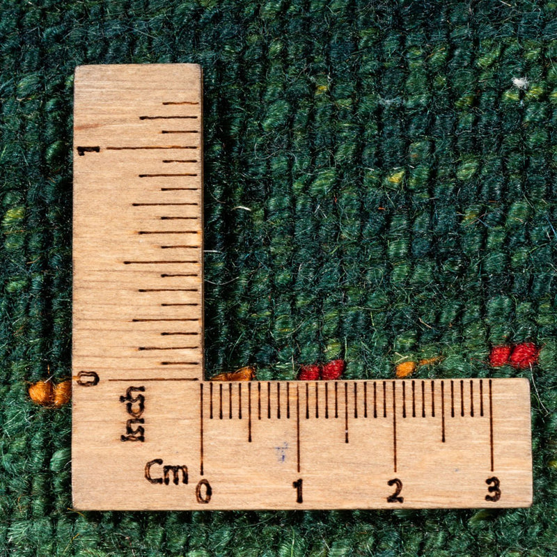 Dywan Gabbeh - Loribaft Perski - 164 x 110 cm - zielona