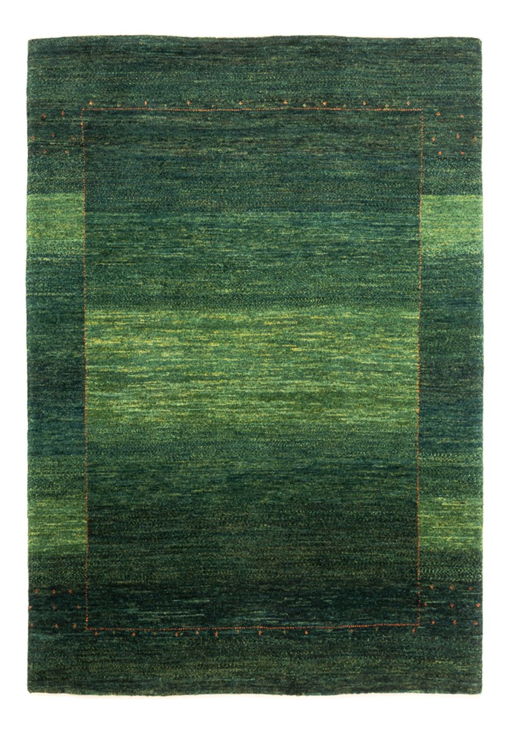 Dywan Gabbeh - Loribaft Perski - 170 x 110 cm - zielona