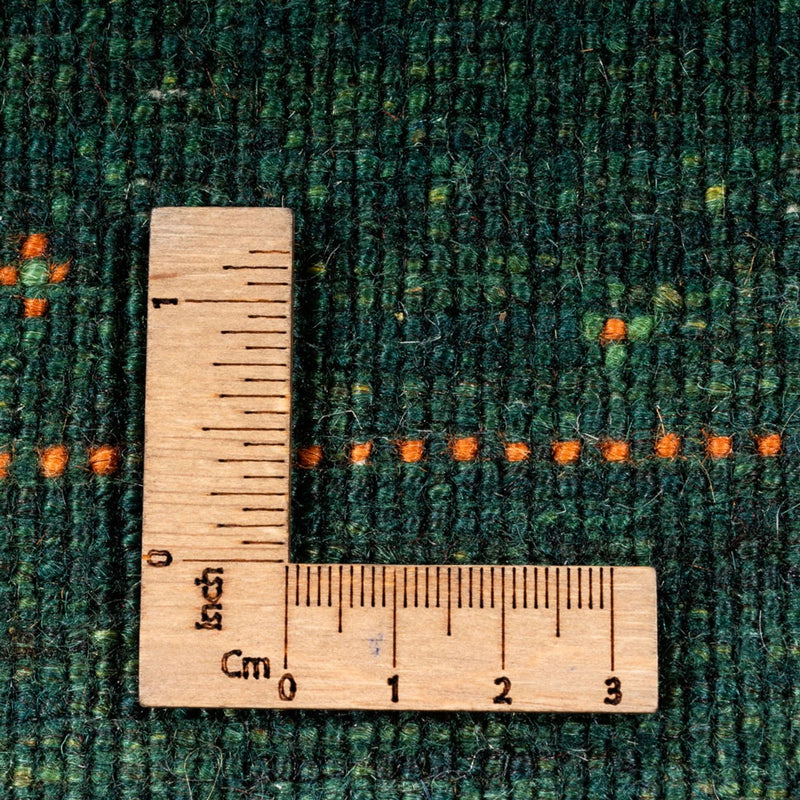 Dywan Gabbeh - Loribaft Perski - 170 x 110 cm - zielona