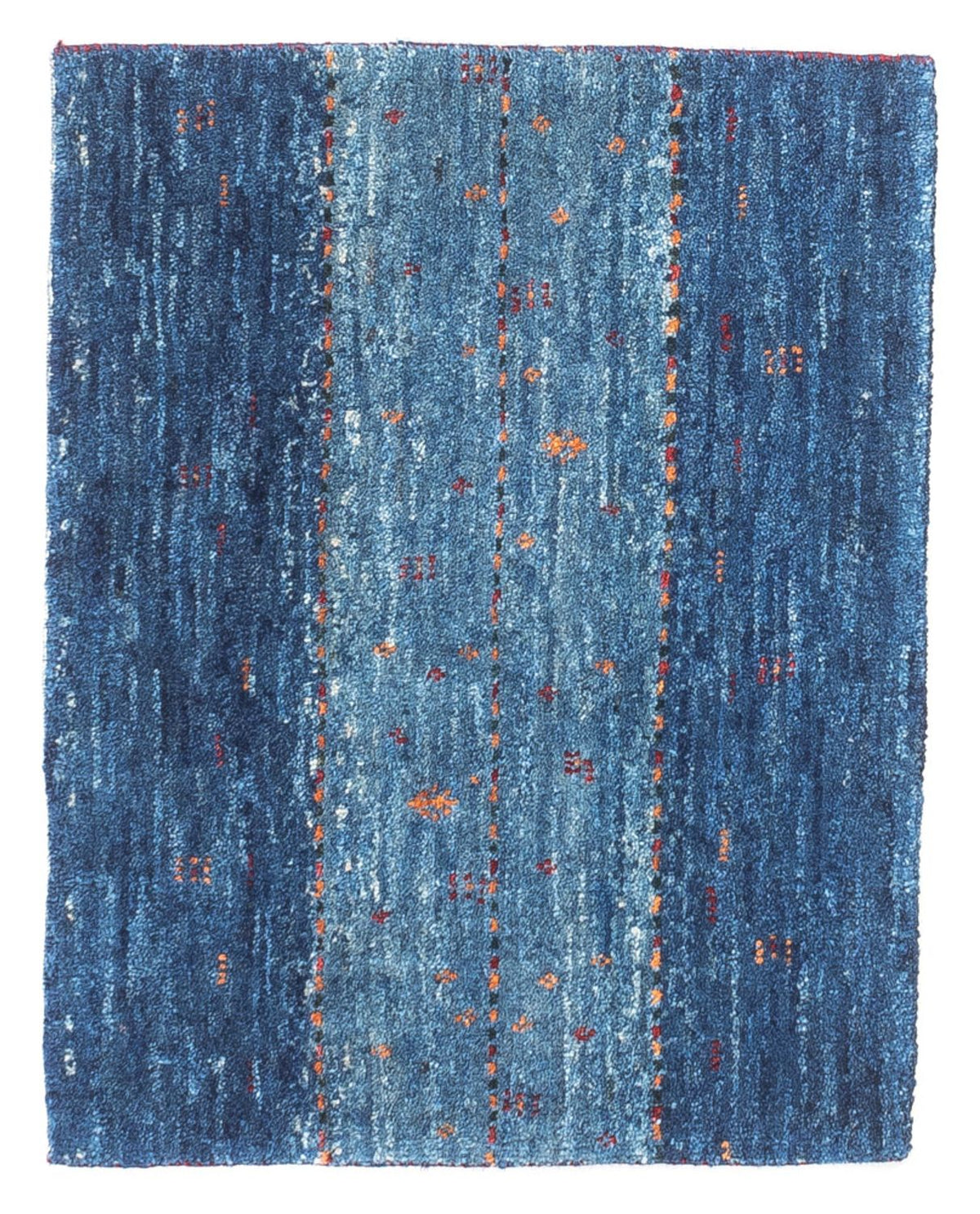 Dywan Gabbeh - Loribaft Perski - 63 x 50 cm - niebieski