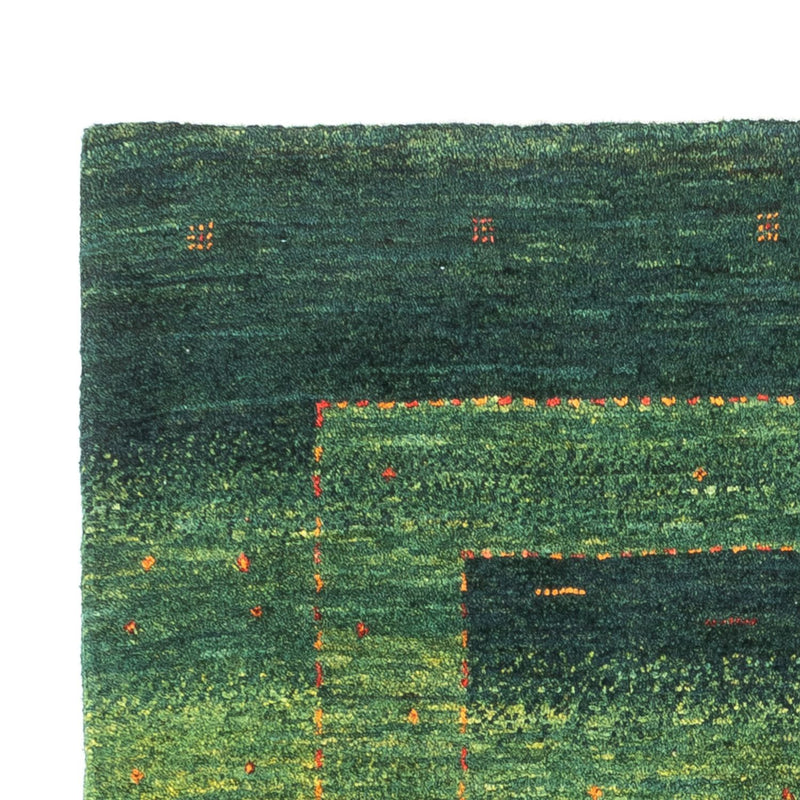 Dywan Gabbeh - Loribaft Perski - 134 x 85 cm - zielona