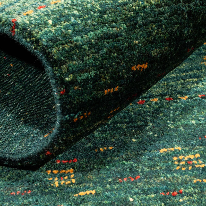 Dywan Gabbeh - Loribaft Perski - 129 x 84 cm - zielona