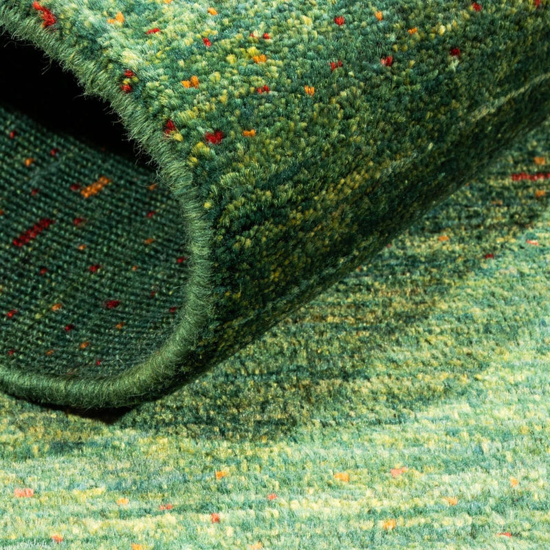 Dywan Gabbeh - Loribaft Perski - 140 x 70 cm - zielona