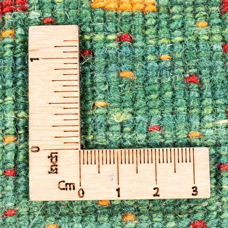 Dywan Gabbeh - Loribaft Perski - 140 x 70 cm - zielona