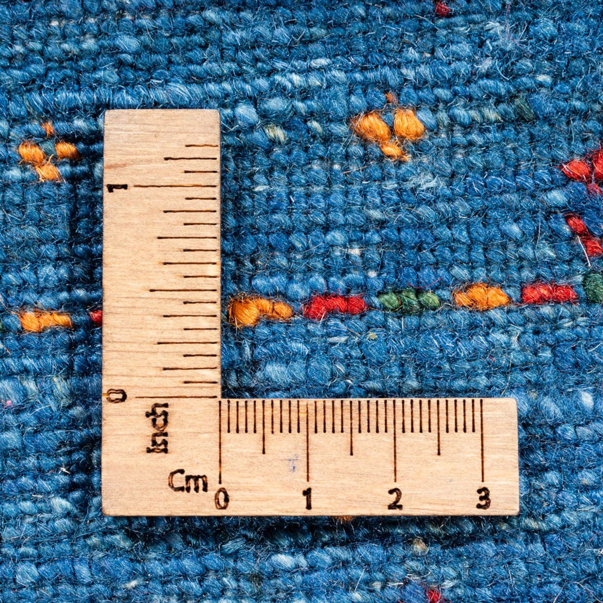 Dywan Gabbeh - Loribaft Perski - 120 x 80 cm - niebieski