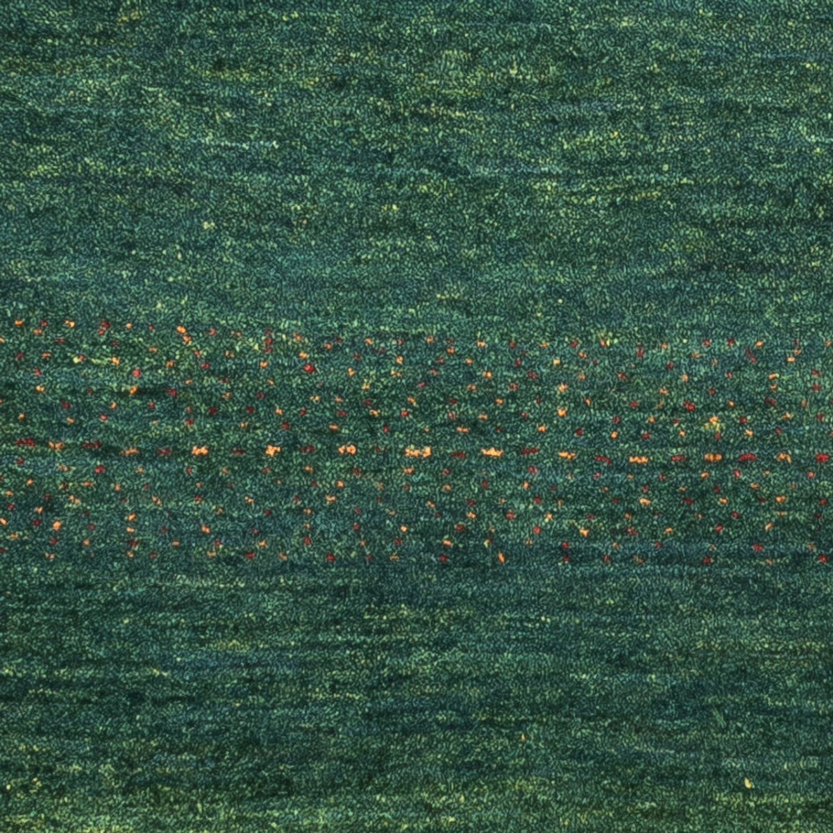 Dywan Gabbeh - Loribaft Perski - 126 x 78 cm - zielona