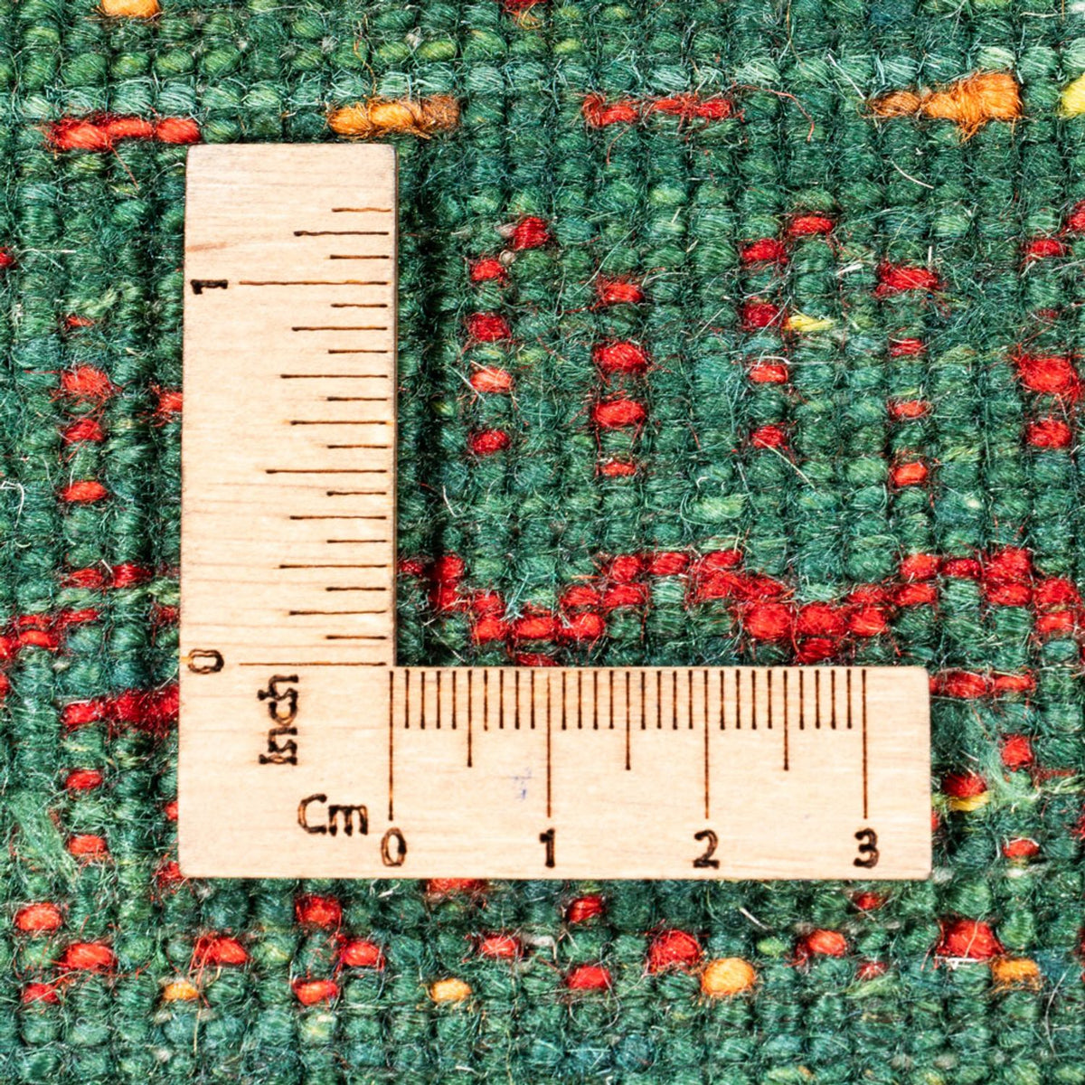 Dywan Gabbeh - Loribaft Perski - 126 x 78 cm - zielona