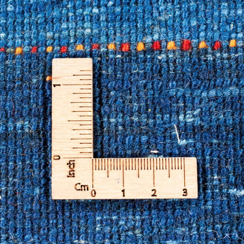 Dywan Gabbeh - Loribaft Perski - 129 x 85 cm - niebieski