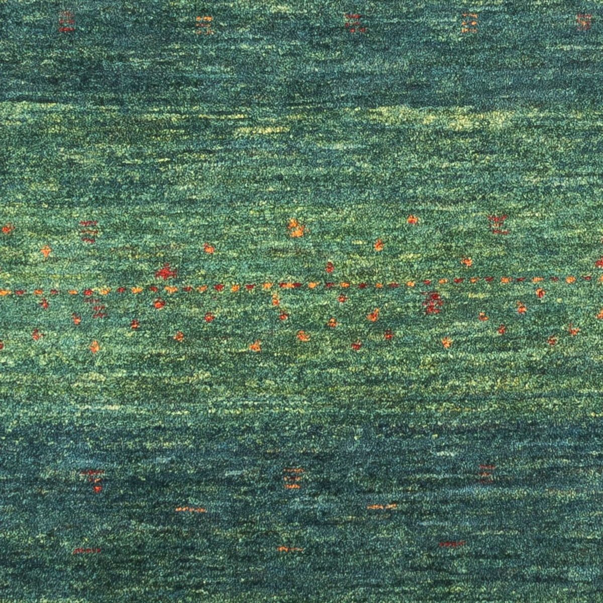 Dywan Gabbeh - Loribaft Perski - 126 x 84 cm - zielona