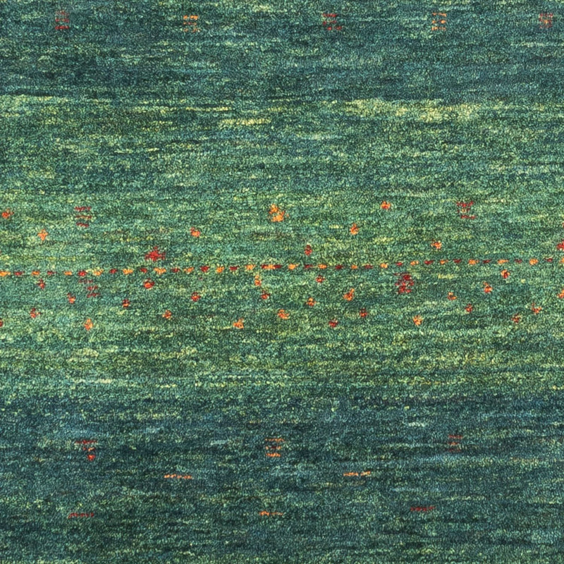 Dywan Gabbeh - Loribaft Perski - 126 x 84 cm - zielona