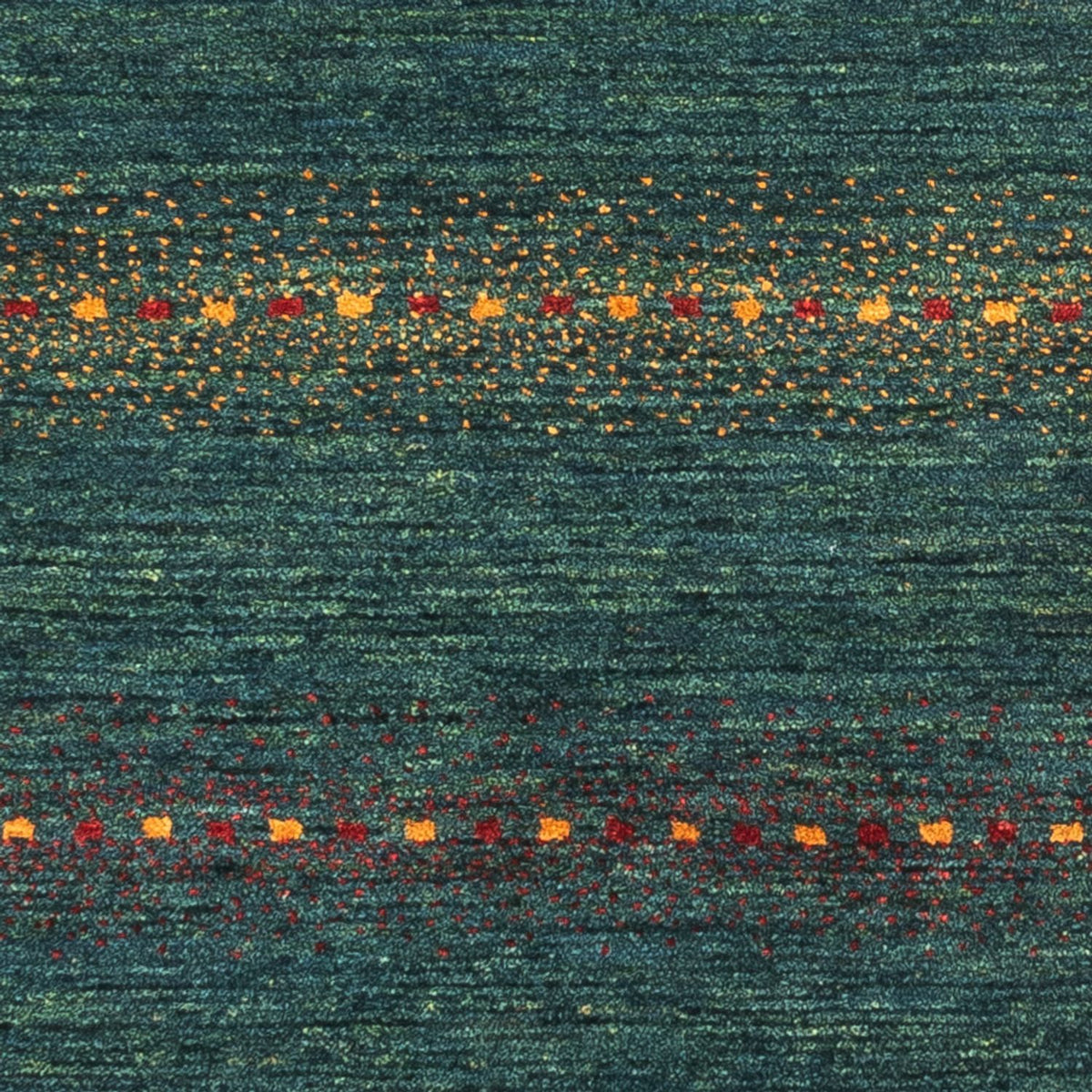 Dywan Gabbeh - Loribaft Perski - 136 x 68 cm - zielona