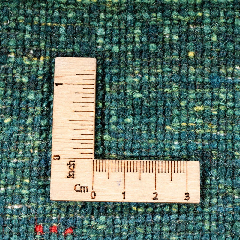 Dywan Gabbeh - Loribaft Perski - 125 x 82 cm - zielona