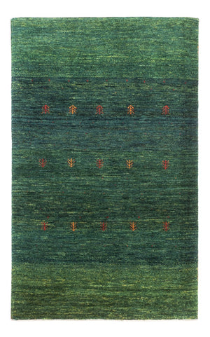Dywan Gabbeh - Loribaft Perski - 136 x 87 cm - zielona