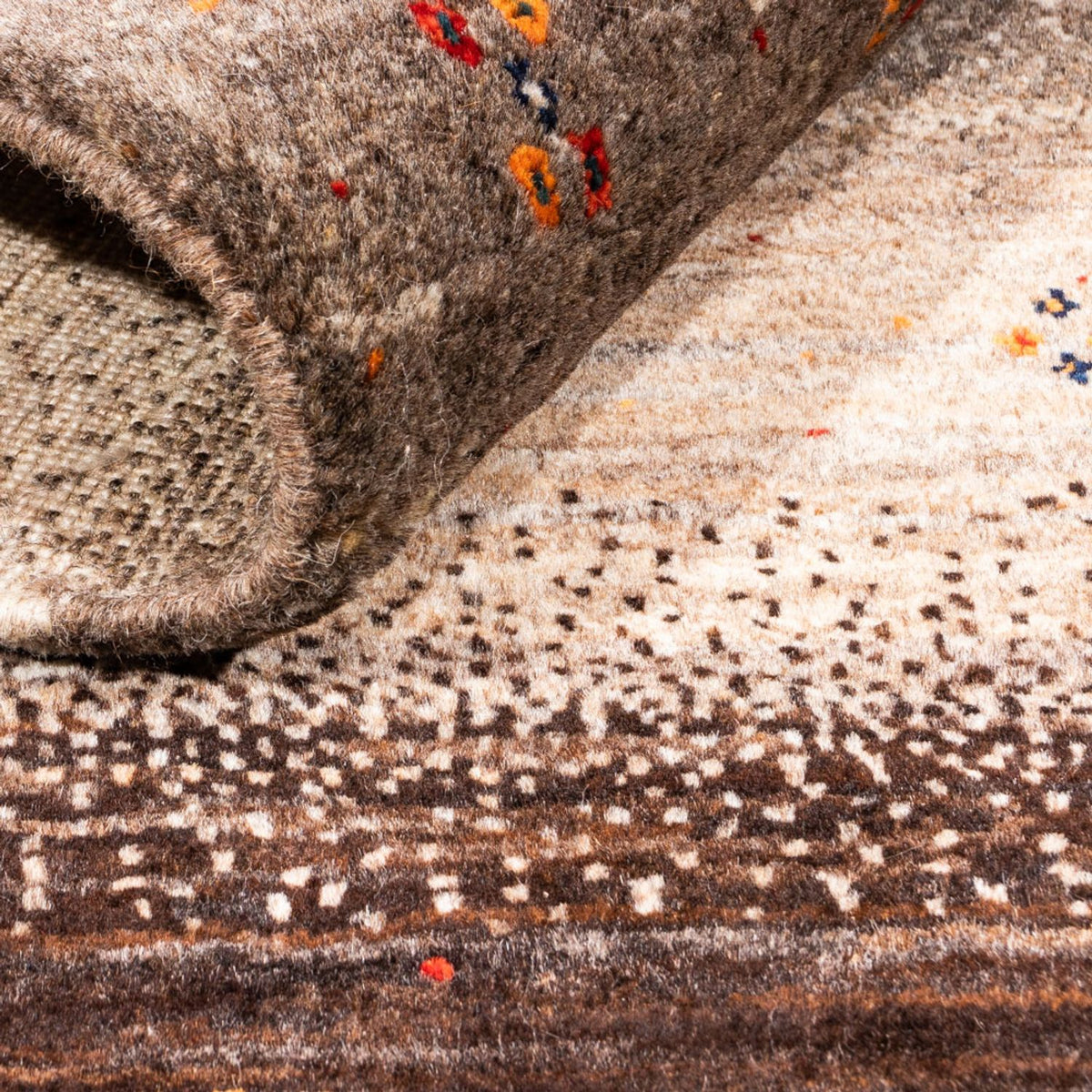 Dywan Gabbeh - Loribaft Perski - 127 x 82 cm - szary