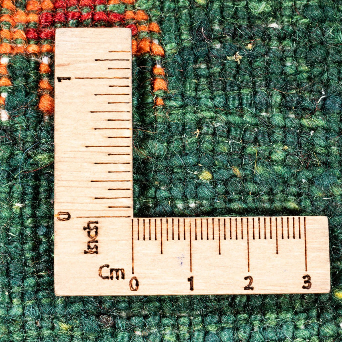 Dywan Gabbeh - Loribaft Perski - 120 x 80 cm - zielona