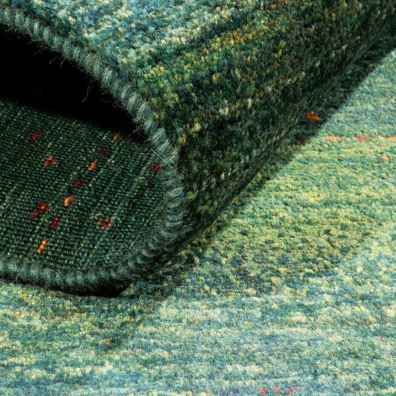 Dywan Gabbeh - Loribaft Perski - 125 x 85 cm - zielona