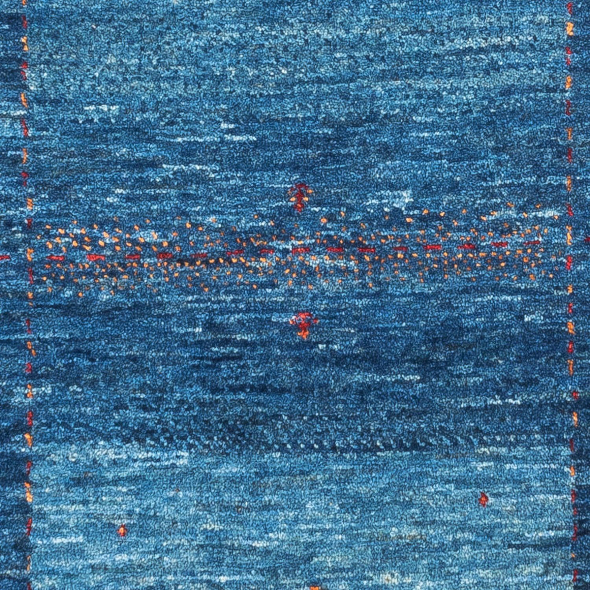 Dywan Gabbeh - Loribaft Perski - 122 x 83 cm - niebieski