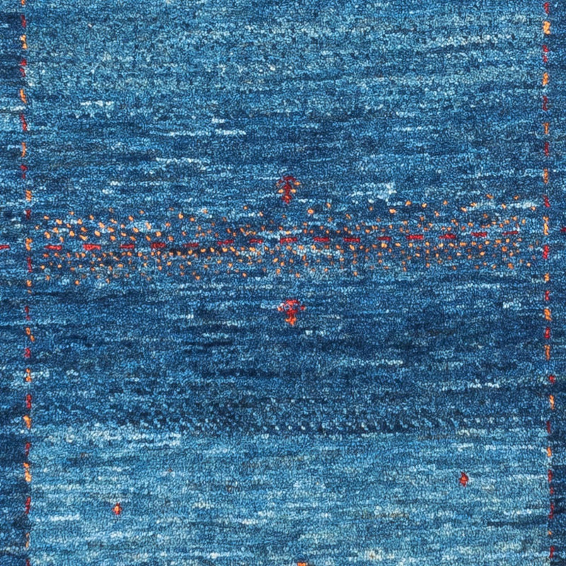 Dywan Gabbeh - Loribaft Perski - 122 x 83 cm - niebieski