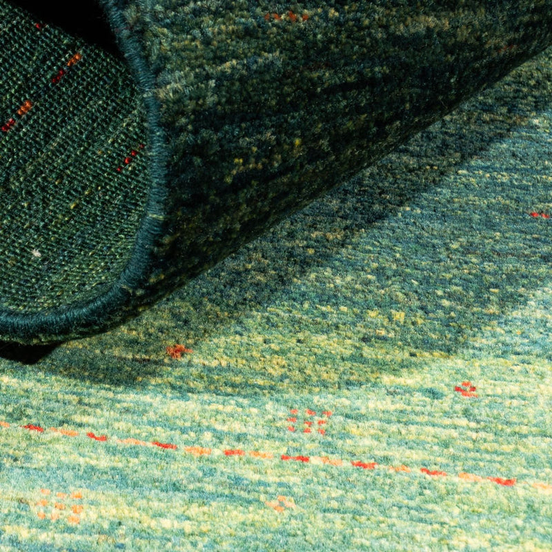 Dywan Gabbeh - Loribaft Perski - 123 x 78 cm - zielona