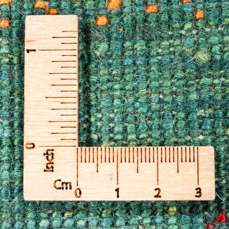 Dywan Gabbeh - Loribaft Perski - 128 x 82 cm - zielona