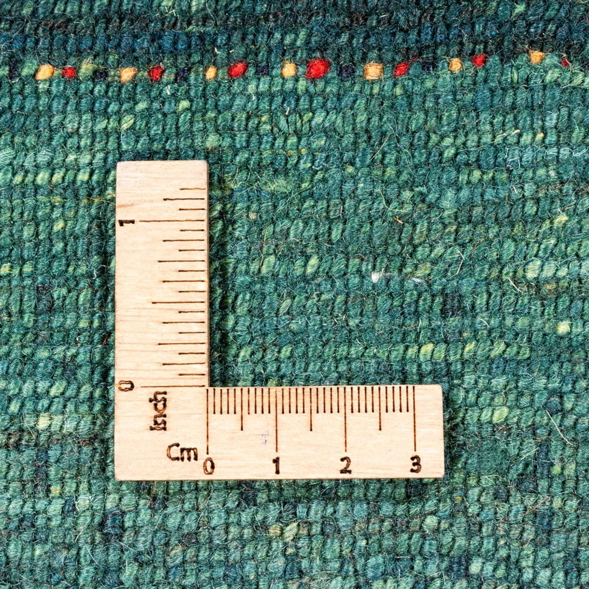 Dywan Gabbeh - Loribaft Perski - 124 x 85 cm - zielona