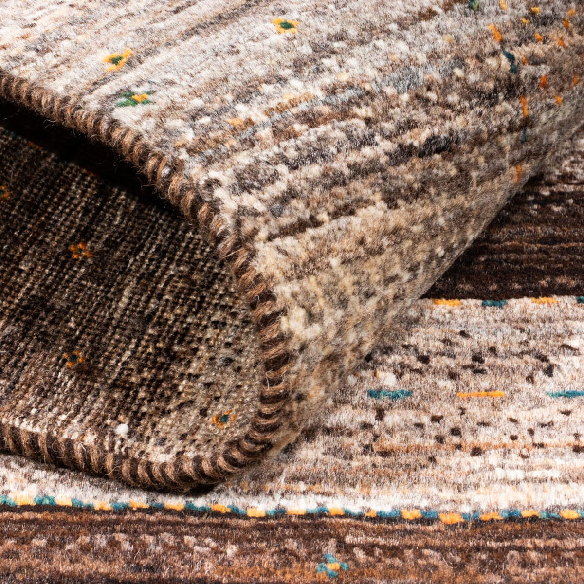 Dywan Gabbeh - Loribaft Perski - 122 x 84 cm - szary