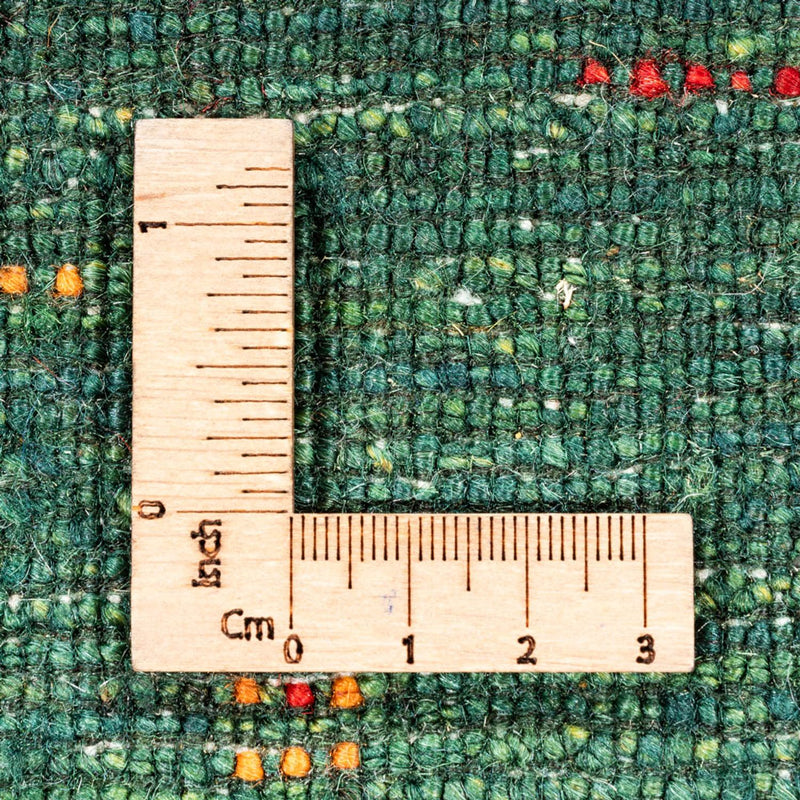 Dywan Gabbeh - Loribaft Perski - 110 x 82 cm - zielona