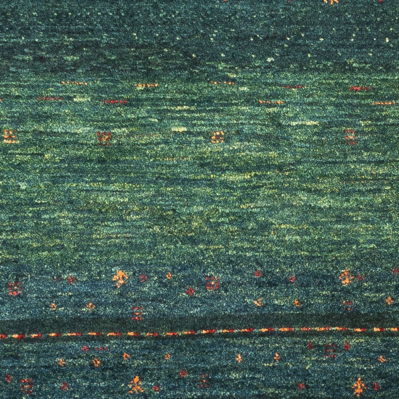 Dywan Gabbeh - Loribaft Perski - 110 x 81 cm - zielona