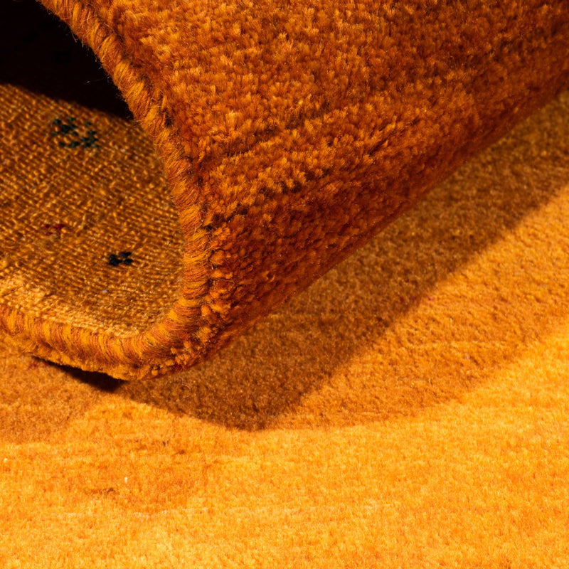 Dywan Gabbeh - Loribaft Perski - 101 x 80 cm - złoto