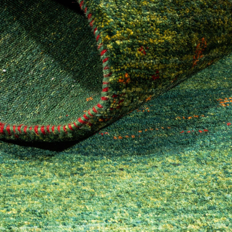 Dywan Gabbeh - Loribaft Perski - 162 x 91 cm - zielona