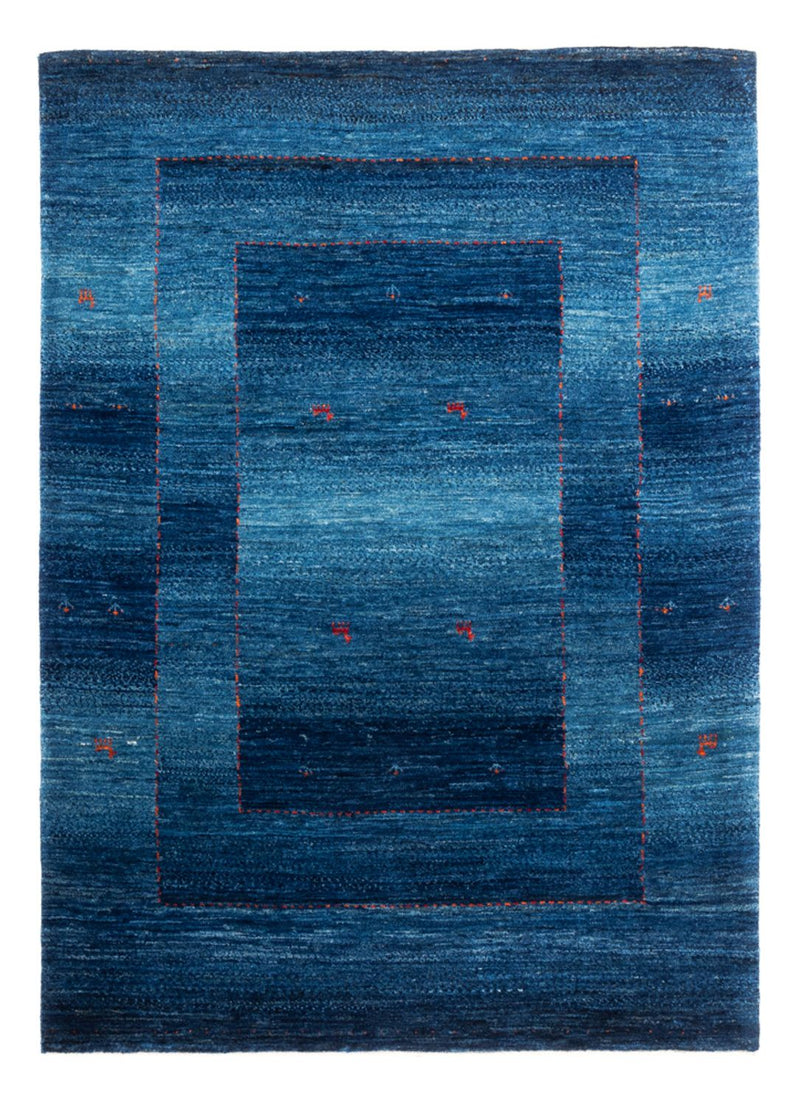 Dywan Gabbeh - Loribaft Perski - 181 x 128 cm - niebieski