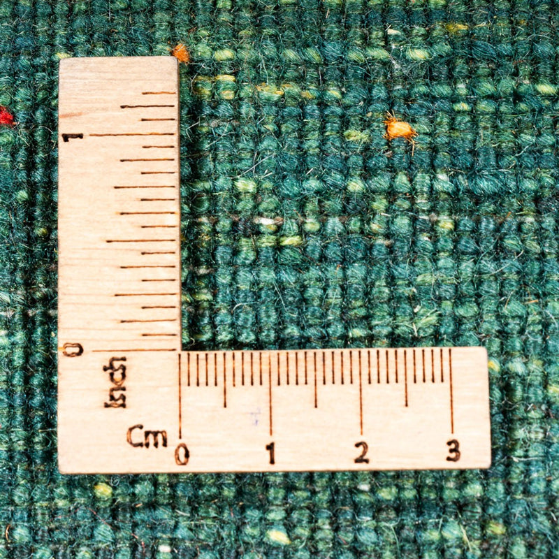 Dywan Gabbeh - Loribaft Perski - 147 x 100 cm - zielona